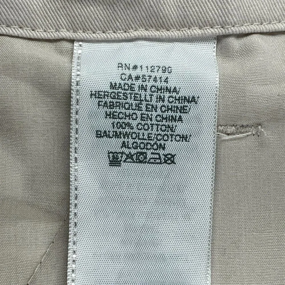 True Religion Cargo Shorts Men's Size 36 Cream Casual Classic Summer Cotton‎